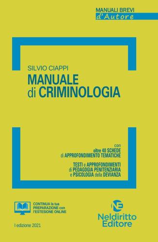 Manuale Di Criminologia. Nuova Ediz.
