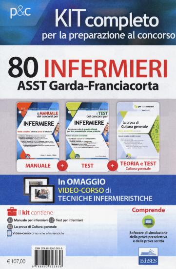 Kit completo per la preparazione al concorso 80 infermieri ASST Garda-Franciacorta. Con e-book. Con software di simulazione