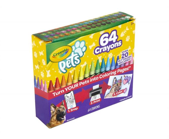Crayola: Pets - 64 Pastelli A Cera