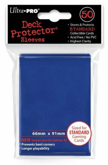 Ultra Pro: Deck Protector Sleeves 66X91 Mm Blu 50 Pcs.