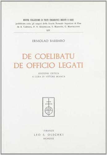 Tractatus de Coelibatu Et de Officio Legati