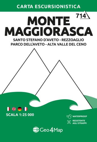 Monte Maggiorasca. Carta Escursionistica: Santo Stefano D'aveto, Rezzoaglio, Parco Dell'aveto, Alta Valle Del Ceno 1:25.000