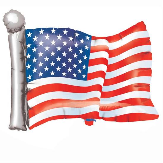 Anagram: Pallone Foil Supershape 68 cm Bandiera Americana / American Flag Supershape
