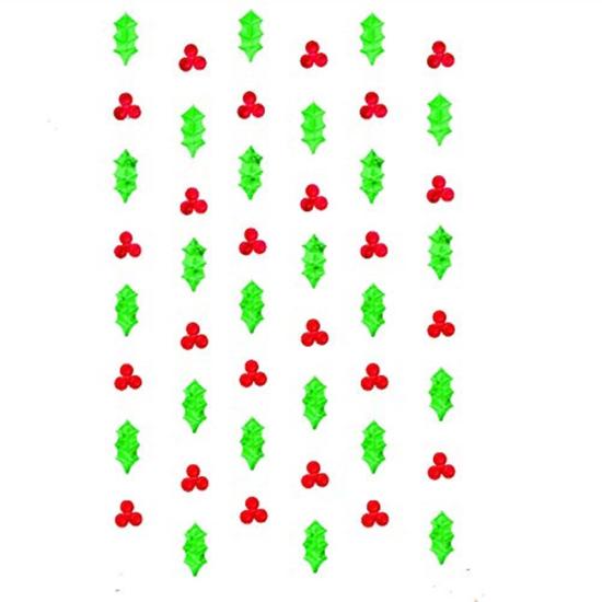 6 Holly String Decorations Christmas 2.1 M
