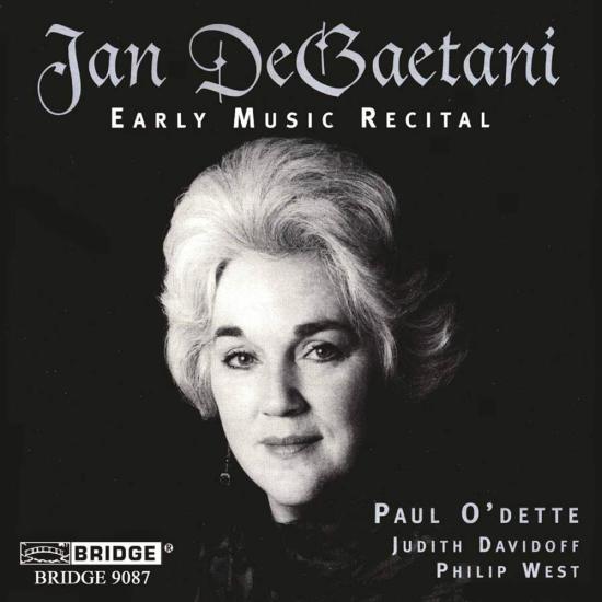 Jan DeGaetani: Early Music Recital