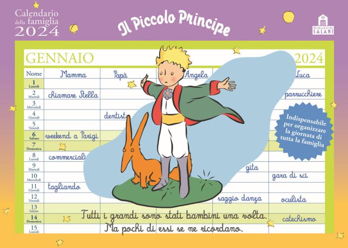 Il Piccolo Principe. Calendario Della Famiglia 2024