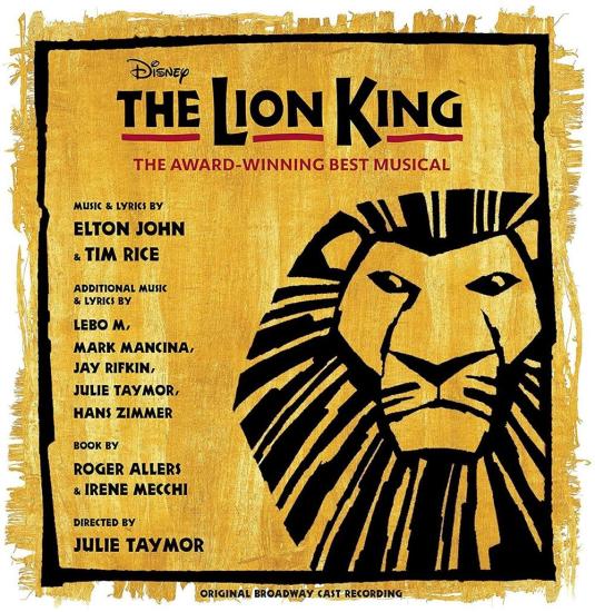  The Lion King (Original Broadway Cast Recording) (Gold and Black Splatter Vinyl) (2 Lp)