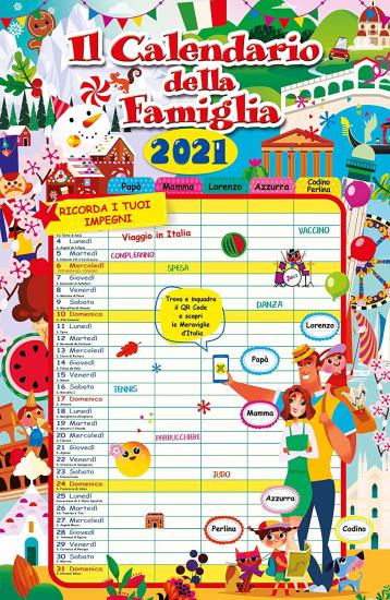 Calendario della famiglia 2021, AA.VV., 9771720181751
