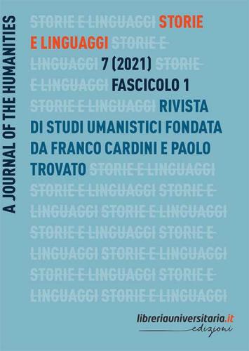 Storie E Linguaggi. Rivista Di Studi Umanistici (2021). Vol. 1
