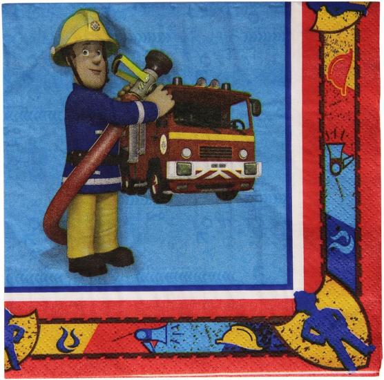 Sam Il Pompiere -  20 Tovaglioli Carta Doppio Velo 33x33 Cm