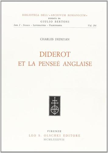 Diderot Et La Pense Anglaise
