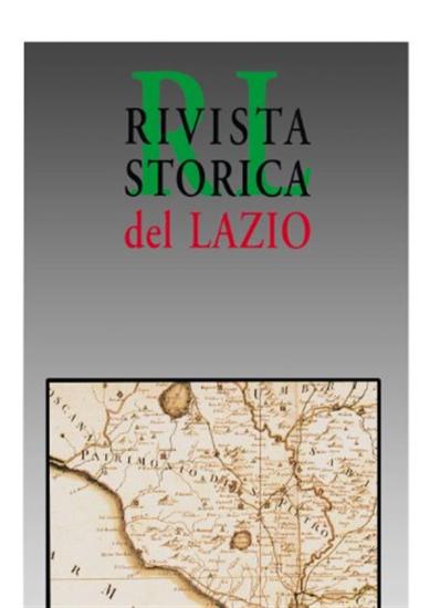 Rivista storica del Lazio (1998). Vol. 8