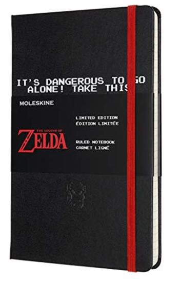 Moleskine - Taccuino a Tema The Legend of Zelda, Notebook a Righe in Edizione Limitata, Tema Spada, Copertina Rigida e Grafiche a Tema, Formato Large 13 x 21 cm, 240 Pagine
