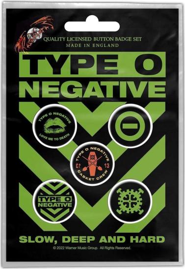 Type O Negative: Slow, Deep & Hard (Button Badge Pack)