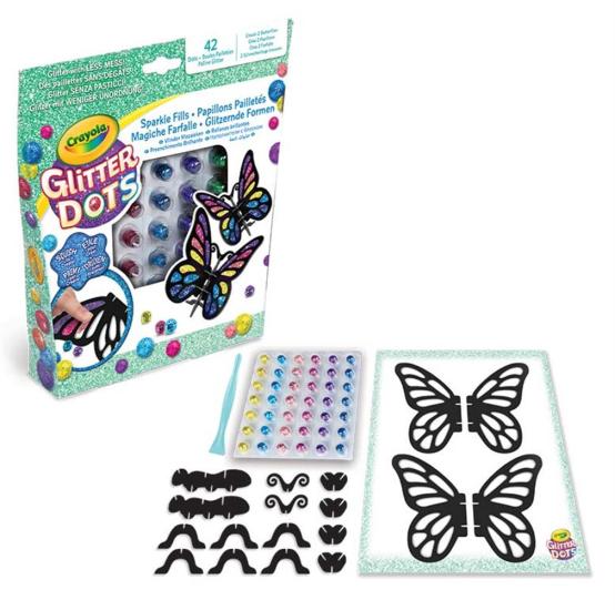 Crayola: Glitter Dots - Magiche Farfalle