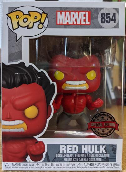 funko pop! marvel: hulk-red hulk special edition