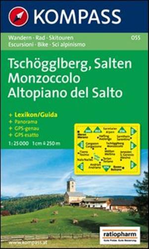 Carta escursionistica n. 055. Monzoccolo-Altopiano del Salto 1:25.000. Adatto a GPS. Digital map. DVD-ROM