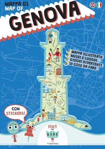 Mappa Di Genova Illustrata. Con Adesivi. Ediz. Italiana E Inglese