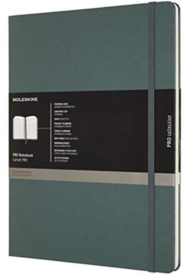 Moleskine Pro Notebook, Taccuino Professionale da Ufficio, Copertina Rigida, Formato XXL, Colore Verde Bosco