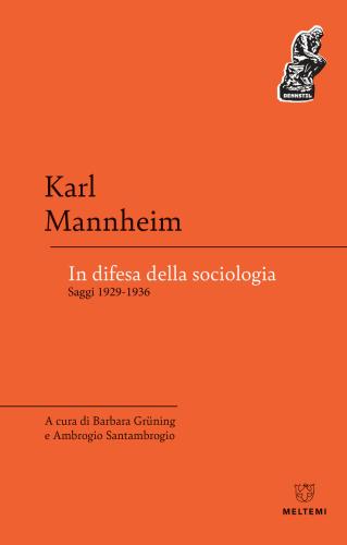 In Difesa Della Sociologia. Saggi 1929-1936