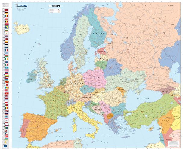 Europa Politica 1:4.300.000 Ediz. Plastificata