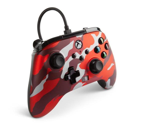 Power A: Xbox Series Enhanced Wired Controller Red Camo (anche Per Xboxone)