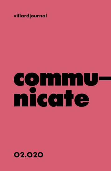 Communicate. Villardjournal (2020). Vol. 2