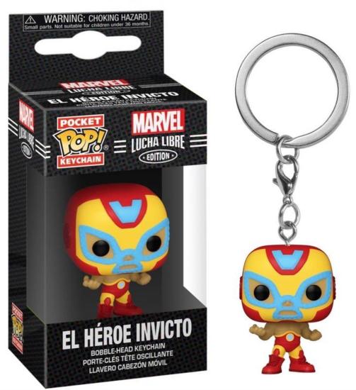 Marvel: Funko Pop! Keychain - Lucha Libre Edition - El Heroe Invicto (Iron Man) (Portachiavi)