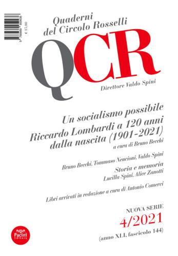 Qcr. Quaderni Del Circolo Rosselli (2021). Vol. 4