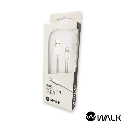 Walk: 8 Pin Charger Cable 1m White Pvc For Mobile Phones (cavo Di Ricarica)