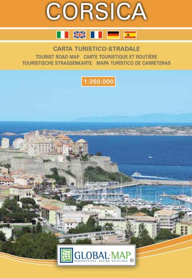 Corsica. Carta turistica 1:250.000