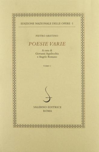 Poesie Varie. Vol. 1