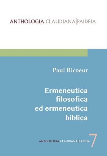 Ermeneutica Filosofica Ed Ermeneutica Biblica