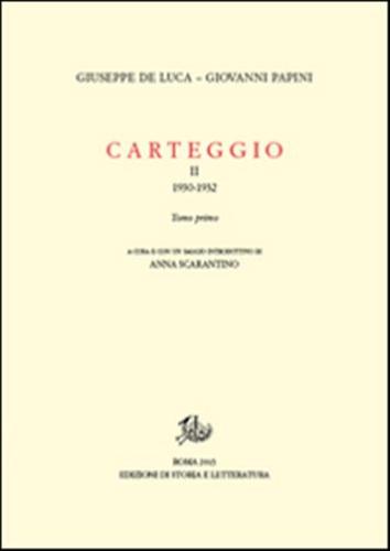 Carteggio (1930-1934). Vol. 2-1