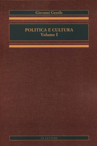 Politica E Cultura. Vol. 1