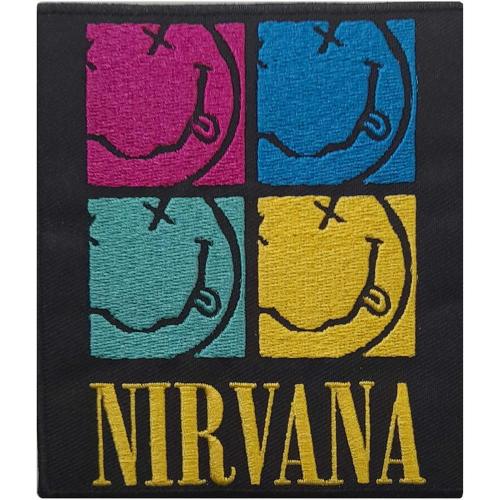 Nirvana: Happy Face Squares (patch / Toppa)