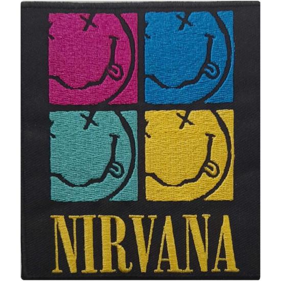 Nirvana: Happy Face Squares (Patch / Toppa)