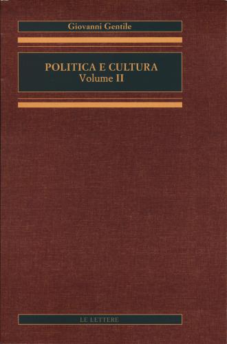 Politica E Cultura. Vol. 2