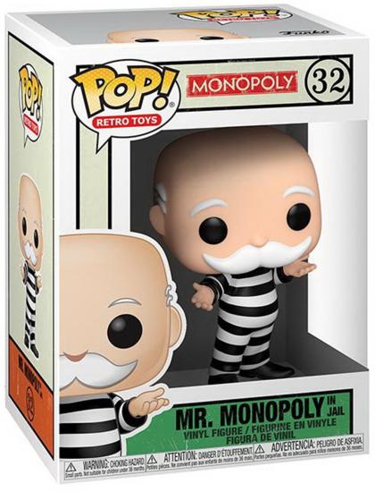 Monopoly: Funko Pop! Retro Toys - Mr. Monopoly (In Jail) (Vinyl Figure 32)