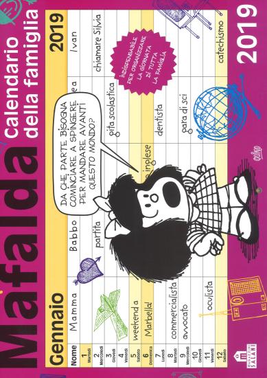 Mafalda. Calendario della famiglia 2019